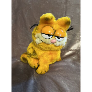 VTG Dakin GARFIELD 1981 Sitting Orange Cat 5" Plush Stuffed Collectible Toy nice